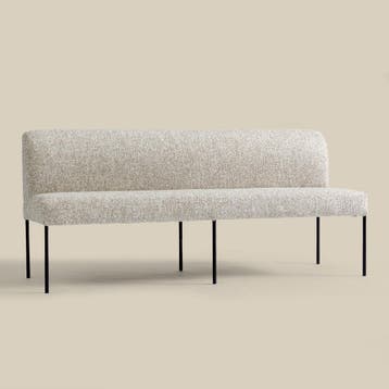 *WOONWINKEL* Bankje Eetkamer Zandkleur 160cm, Verzenden, Nieuw, Stof