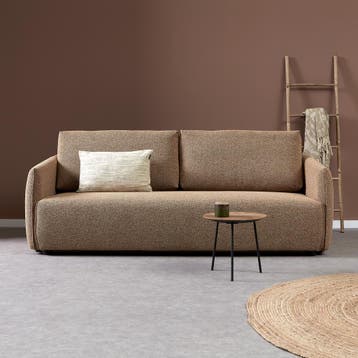 *WOONWINKEL* Comfortabele Slaapbank Terracotta, Verzenden, Nieuw
