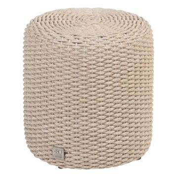 4 Seasons Outdoor Muffin poef rond 40 cm. Ø (H 42) latte -, Tuin en Terras, Nieuw