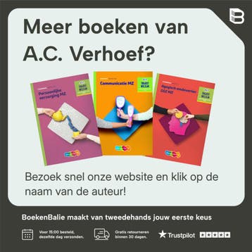 Begeleiden / niveau 3 / Theorieboek / Traject V&V, Boeken, Schoolboeken, Verzenden, Zo goed als nieuw, A.C. Verhoef