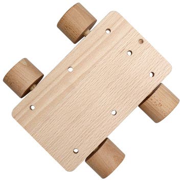 Go Handmade Houten Roller - 17 x 16,5 x 4 cm - Onderstel v, Ophalen of Verzenden, Nieuw