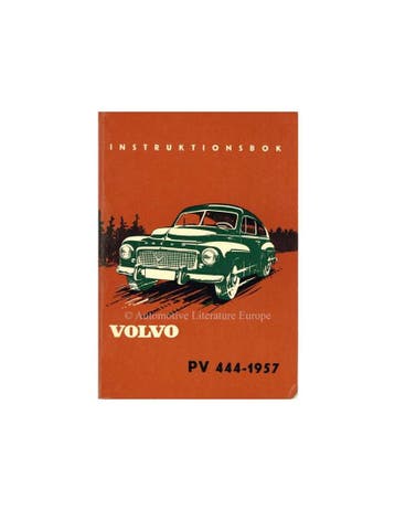 1957 VOLVO PV 444 INSTRUCTIEBOEKJE ENGELS