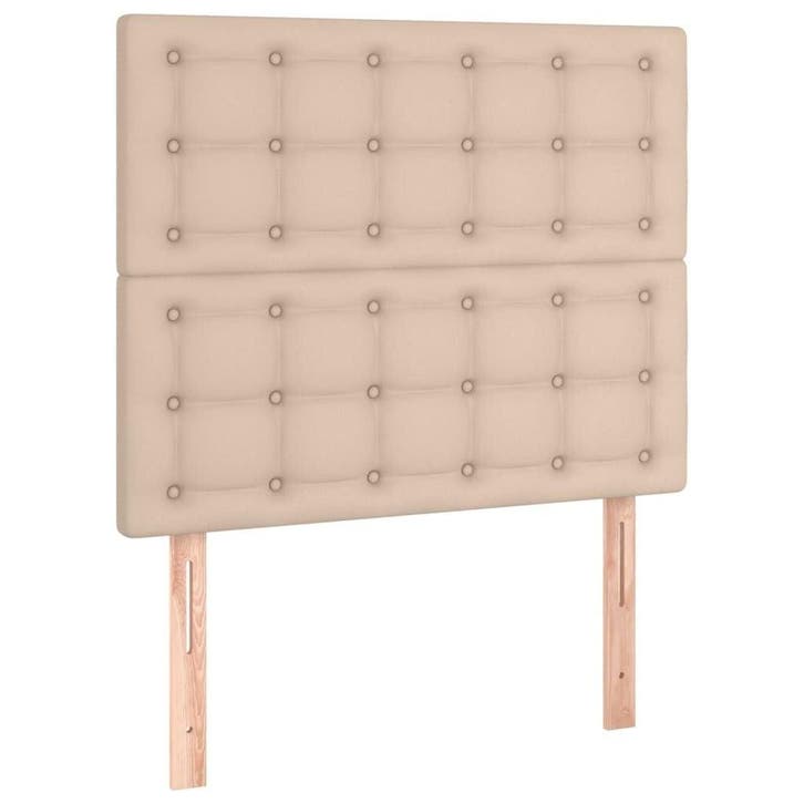 Bedhoofdeinde 2st 90cm kunstleer | retourdeal 65% korting, Huis en Inrichting, Slaapkamer | Bedden, 90 cm, Overige maten, Verstelbaar