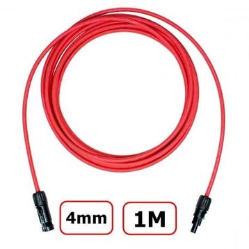MC4 1-20 Meter 4mm Mannelijke-Vrouwelijke Kabel Rood/Zwar..., Verzenden, Nieuw, Overige typen