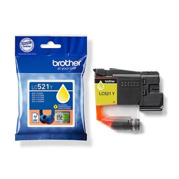 Brother LC-521Y inktcartridge geel (origineel), Computers en Software, Printerbenodigdheden, Verzenden, Nieuw, Cartridge, Brother