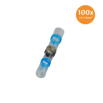 Soldeerhuls Waterdicht Blauw (1.5-2.5mm) 100 Stuks, Verzenden, Nieuw