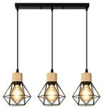 Industriële 3-Lichts Hanglamp – Vintage Metalen Plafondlamp, Verzenden, Nieuw