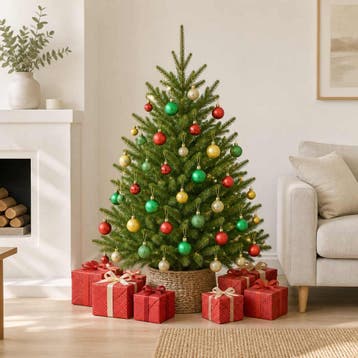 vidaXL Kerstballen 100 st rood/goudkleurig/groen, Verzenden, Nieuw