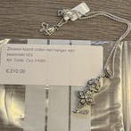 Zilveren koord collier met hanger met swarovski 925, Ophalen of Verzenden, Nieuw