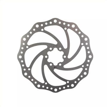 M-Wave Remschijf - RVS - 180mm - 6-gaats - Zilver (Fiets), Fietsen en Brommers, Fietsonderdelen, Ophalen of Verzenden, Nieuw, Overige typen