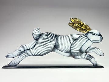 Studio Habrat - Maciej Habrat - sculptuur, Golden Hare - 21