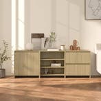 vidaXL 3 st Dressoirs bewerkt hout sonoma eikenkleurig, Verzenden, Nieuw, Overige houtsoorten