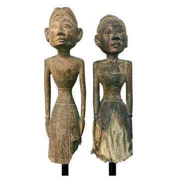 2 sculpturen - Loro Blonyo - Indonesië