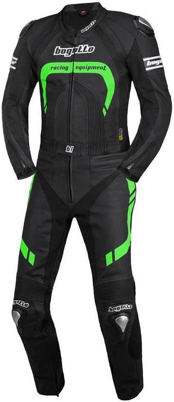Bogotto Assen Zwart Groen 2-Delig Motorpak, Nieuw met kaartje, Bogotto, Heren, Combipak