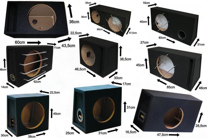 Lege subwoofer kisten op voorraad 8 t/m 12 inch, Auto diversen, Autospeakers, Nieuw, Verzenden