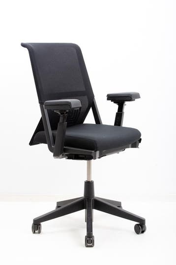 Haworth Comforto D59 NPR bureaustoel gerefurbished zwart, Receptie of Entree, Ophalen of Verzenden, Gebruikt, Stoel