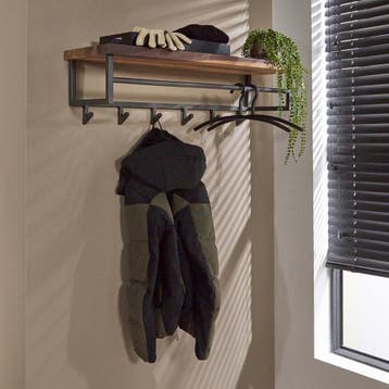 *WOONWINKEL* Kapstok Met Houten Plank, Verzenden, Nieuw