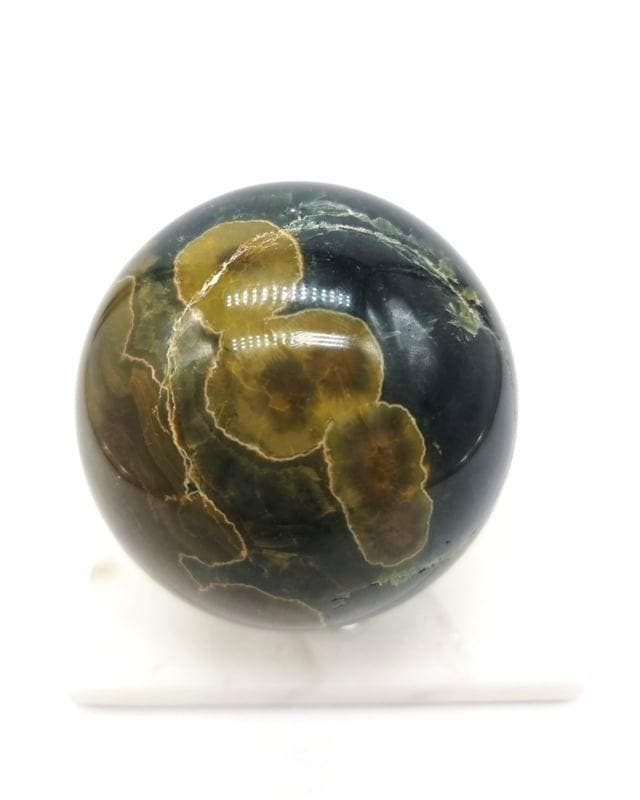 Oceaan Jaspis Bol (zie filmpje), Verzamelen, Mineralen en Fossielen, Ophalen of Verzenden