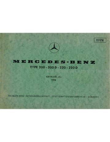 1970 MERCEDES BENZ 200 | 200 D | 220 | 220 D ONDERDELEN