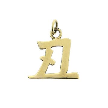Gouden hanger van Chinees horoscoop teken; Os, Ophalen of Verzenden, Gebruikt, Goud, Overige merken