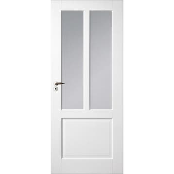 Skantrae binnendeur SKS1240 93x231,5 (Wit, Satino glas), 80 tot 100 cm, 215 cm of meer, Binnendeur, Nieuw