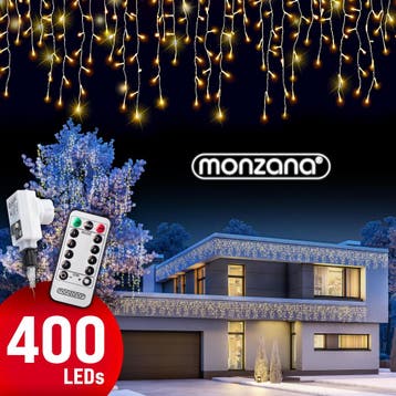 Lichtgordijn 400 LED Kerstdeco Warmwit 15 Meter (Interieur), Diversen, Verzenden, Nieuw