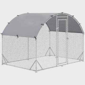 Grote kippenren met UV-beschermend dak - 2.8m x 1.9m x 1.97m, Verzenden, Nieuw