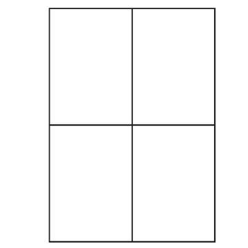 A4 etiketten 105 x 148 mm wit 100 vel huismerk, Verzenden, Nieuw, Huismerk