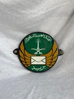 Zeldzaam Emaille Bord – Saoedi-Arabië Postembleem – Langcat