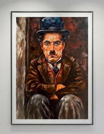 Nguyn V.L (1993) - Charlie Chaplin 80 60 cm
