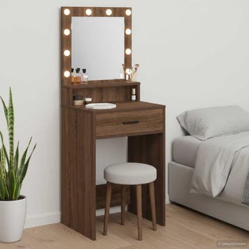 vidaXL Plafondtafel Bruin Eiken 50 x 41 x 135 cm Bewerkt, Verzenden, Nieuw