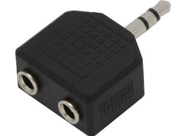 Jack verloopstekker 3.5mm - Male naar 2x female, Muziek en Instrumenten, Ophalen of Verzenden, Nieuw
