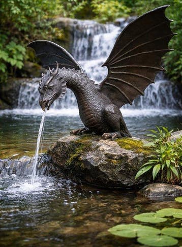 Fontein - XL Bronze Dragon - 2026