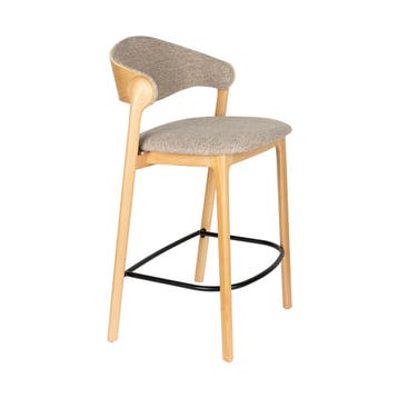 *WOONWINKEL* Dutchbone Babington Vintage Barkruk Naturel, Verzenden, Nieuw