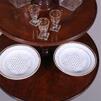 Grote 18e eeuwse Dumb Waiter met drie roterende bladen No381, Ophalen of Verzenden