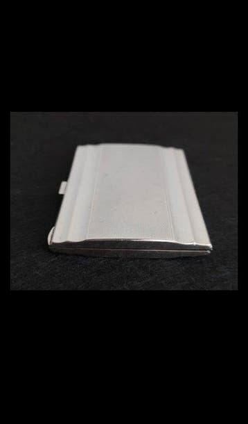 Sigarettendoos - .800 zilver - Zilveren sigarettenetui, Verzamelen, Rookartikelen, Aanstekers en Luciferdoosjes, Nieuw