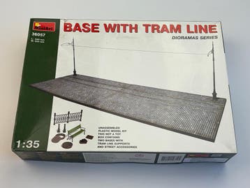 MiniArt | Base with Tram Line Diorama Set | 1:35 | 36057, Verzenden, Nieuw