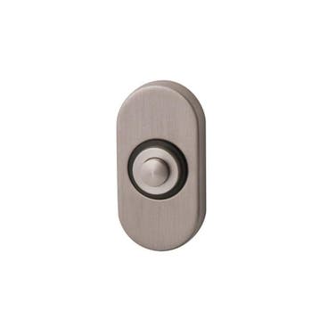 Beldrukker ovaal - PVD Inox, Verzenden, Nieuw
