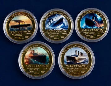 Themacollectie - Herdenkingscollectie met 24K goud verguld,, Nieuw