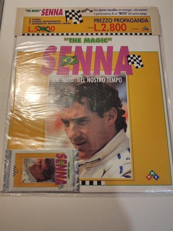 Panini UCL Stickers Ayrton Senna Originele verpakking, Pack, Nieuw