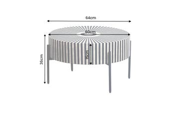 Salontafel met beeninleg HAMONY NATURE 65 cm - 48096, Ophalen of Verzenden, Nieuw