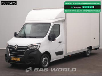 Renault Master 145PK Lowliner Bakwagen LED Navi Airco Cruise, Stof, Gebruikt, Euro 6, Renault