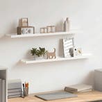 vidaXL Fotoplanken 2 st 80x9x3 cm MDF wit, Verzenden, Nieuw
