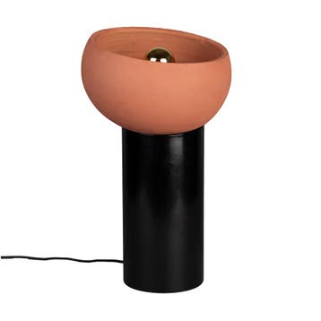 *WOONWINKEL* Dutchbone Zahra M Retro Tafellamp Terracotta M, Verzenden, Nieuw