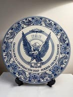 Delft, Plateelbakkerij - Wandbord - Aardewerk - Fokker, Antiek en Kunst