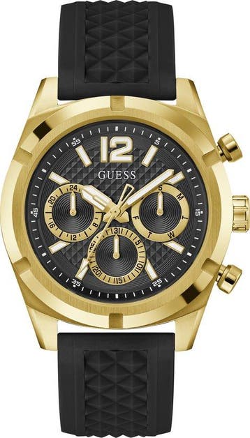 Guess Watches GW0729G2 Horloge Zwart Goud (Horloges, Mode), Verzenden, Nieuw