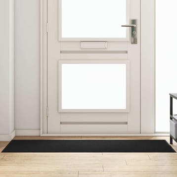 vidaXL Deurmat Zwart 60 x 180 cm 100% Polyamide, Verzenden, Nieuw