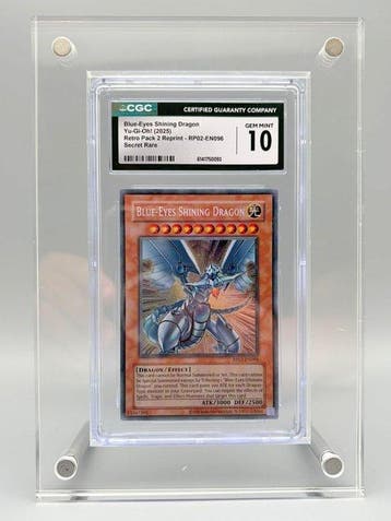 Konami - 1 Graded card - Yu-Gi-Oh! - Blue-Eyes Shining, Hobby en Vrije tijd, Verzamelkaartspellen | Yu-gi-Oh!, Nieuw