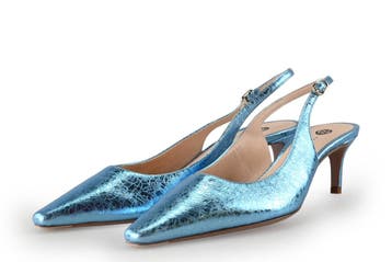 Roberto Festa Slingbacks in maat 37 Blauw, Zo goed als nieuw, Roberto Festa, Verzenden, Blauw