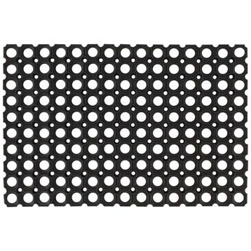 vidaXL Deurmat rechthoekig 60x80 cm rubber, Tuin en Terras, Verzenden, Nieuw